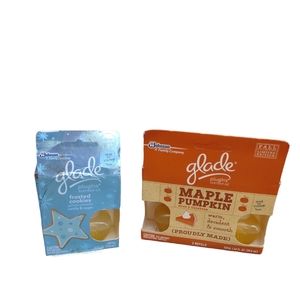 New Rare Glade Plug Ins Cookie and Maple Pumpkin 3 Total